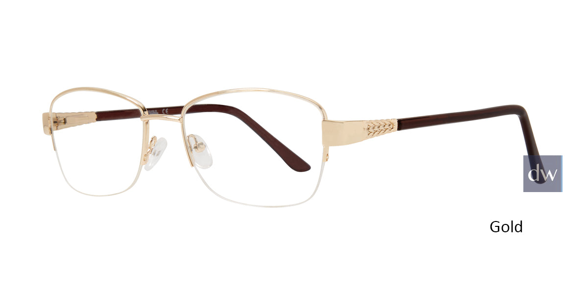 Gold Affordable Design Sadie Eyeglasses