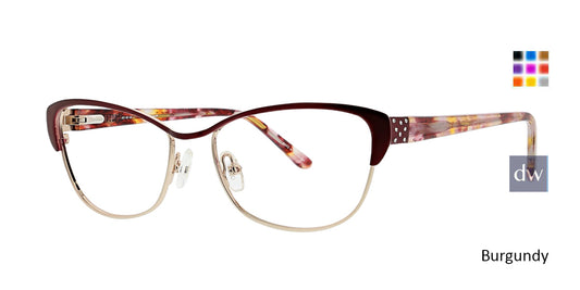 Burgundy Xoxo Sanibel Eyeglasses.
