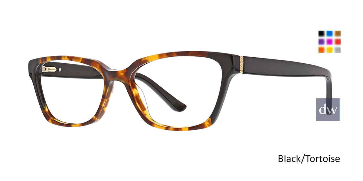 Black/Tortoise Xoxo Santa Fe Eyeglasses.