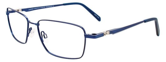 Clip & Twist CT257 Eyeglasses - (Sunglass Clip-On Included) - Satin Dark Blue