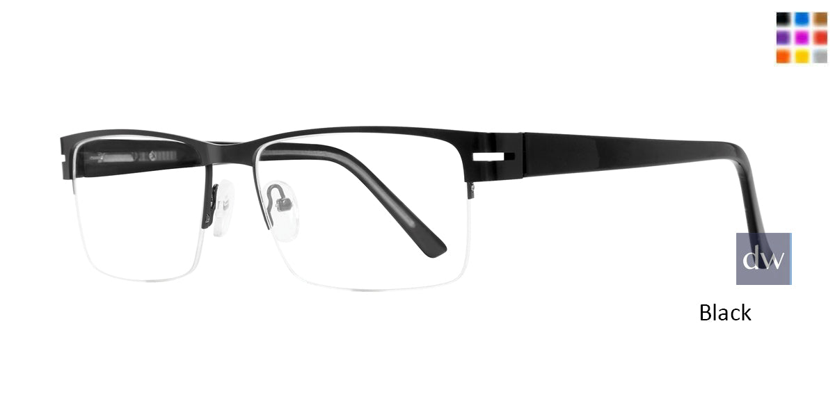 Black Affordable Design Scott Eyeglasses
