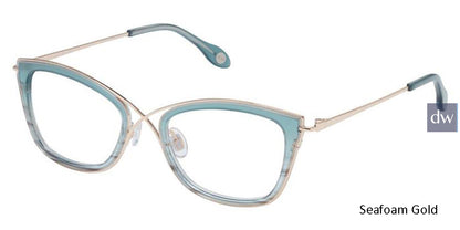 Seafoam Gold Fysh 3654 Eyeglasses.