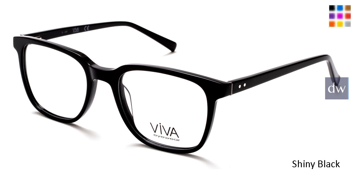 Shiny Black Viva VV4038 Eyeglasses