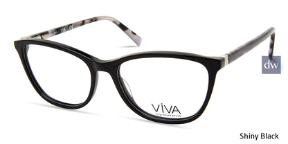 Shiny Black Viva VV4525 Eyeglasses