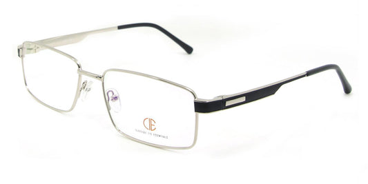 Silver/Black CIE SEC123 Eyeglasses .
