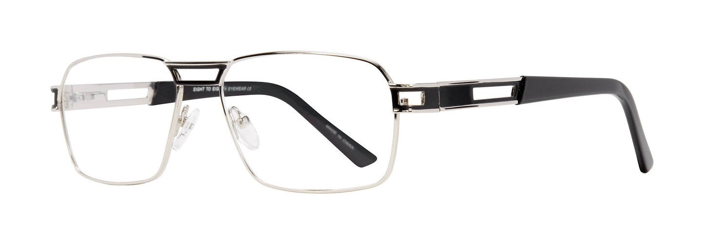 Silver Black          Eight to Eighty Twan Eyeglasses