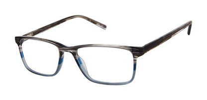 Geoffrey Beene G540 Soft Rectangle Eyeglasses in Slate Grey — men's featherlight full cellulose acetate fram