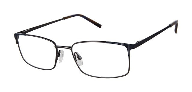 Geoffrey Beene G476 Rectangle Eyeglasses in Slate Gunmetal — men's full stainless steel frame