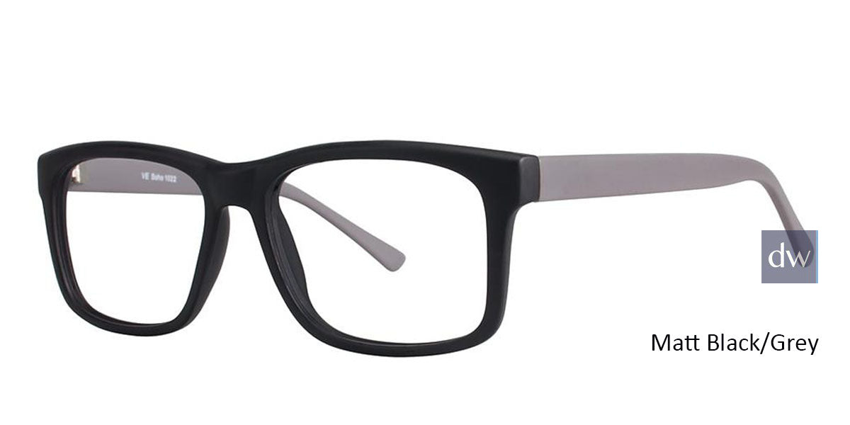 Matt Black/Grey Vivid Soho 1022 Eyeglasses.