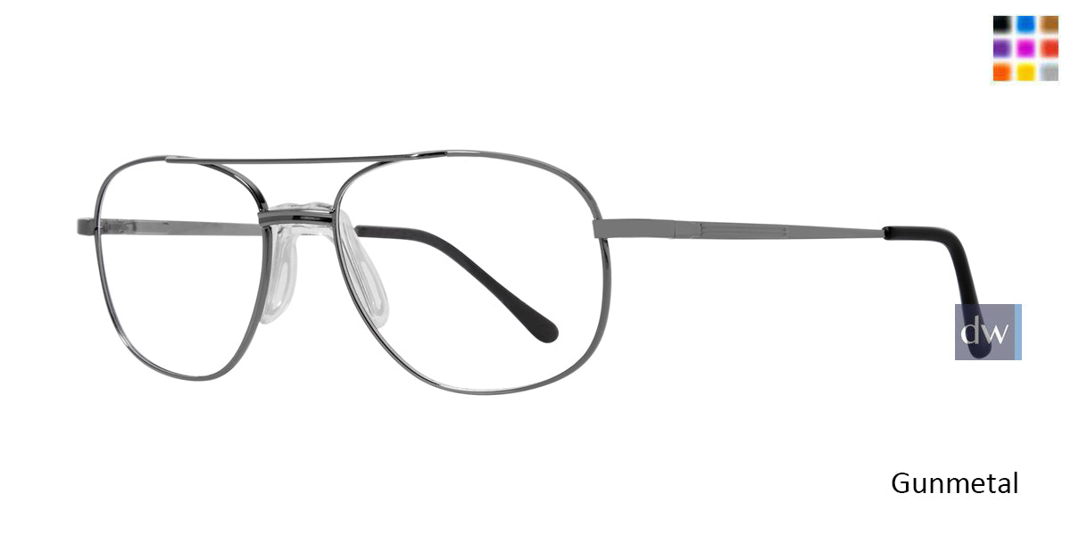 Gunmetal Affordable Designs Sol (55) Eyeglasses
