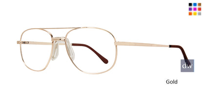 Gold Affordable Design Sol (57) Eyeglasses