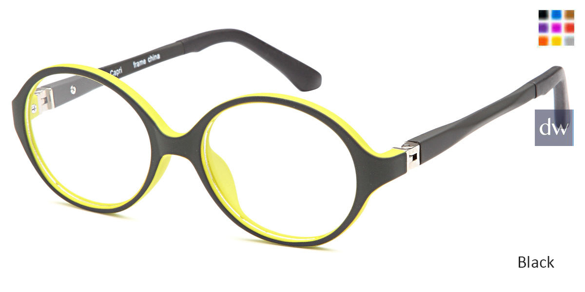 Black Capri Trendy T29 Eyeglasses
