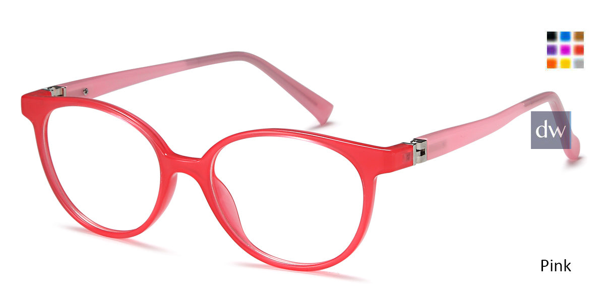 Pink Capri Trendy T31 Eyeglasses -  Teenager