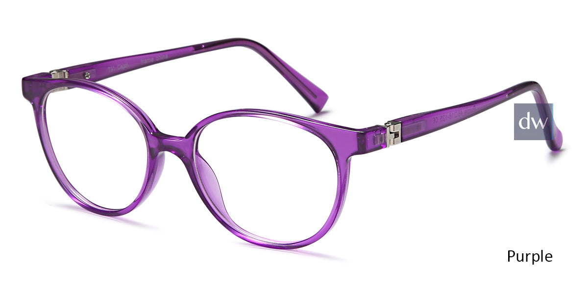 Purple Capri Trendy T31 Eyeglasses -  Teenager