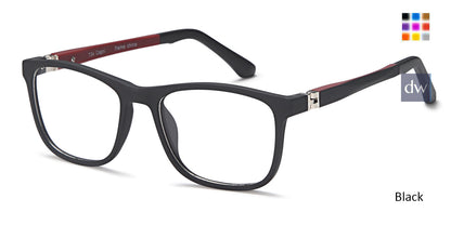 Black Capri Trendy T34 Eyeglasses - Teenager