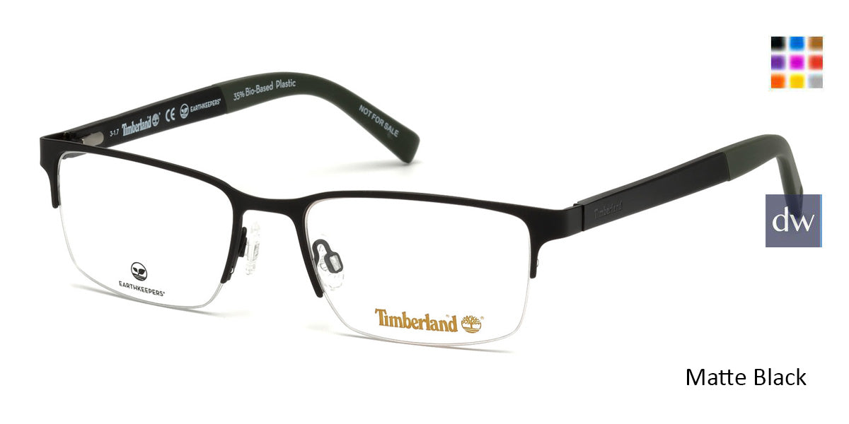 Matte Black Timberland TB1585 Eyeglasses.