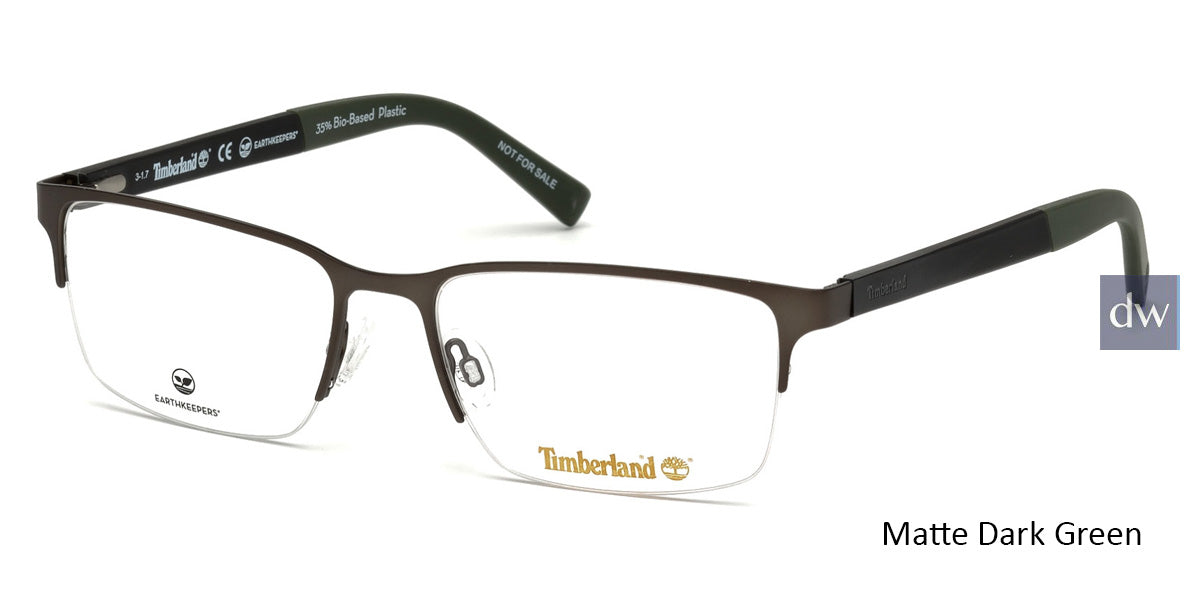 Matte Dark Green Timberland TB1585 Eyeglasses.