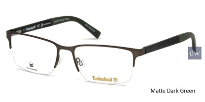 Matte Dark Green Timberland TB1585 Eyeglasses.