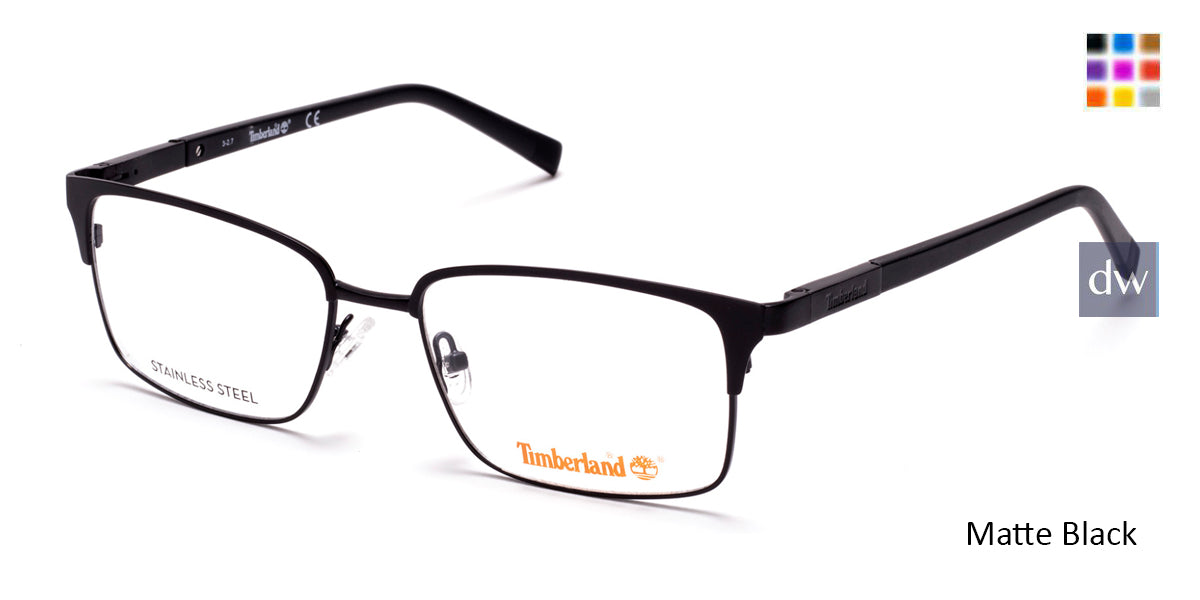 Matte Black Timberland TB1604 Eyeglasses.