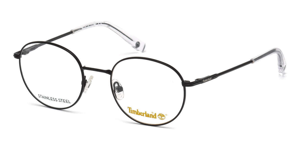 Matte Black Timberland TB1606 Eyeglasses - Teenager.