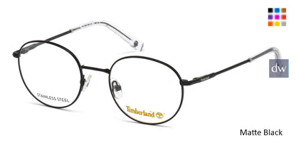 Matte Black Timberland TB1606 Eyeglasses - Teenager.