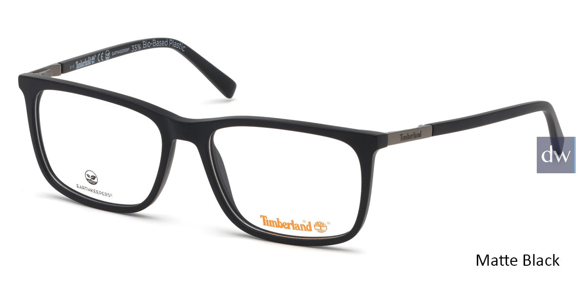 Matte Black Timberland TB1619 Eyeglasses.