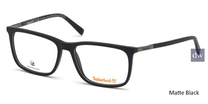 Matte Black Timberland TB1619 Eyeglasses.