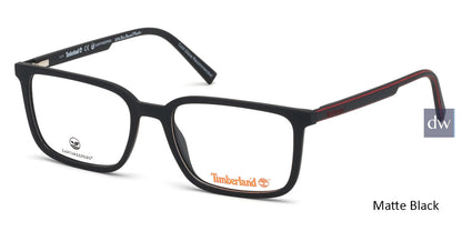 Matte Black Timberland TB1624 Eyeglasses.