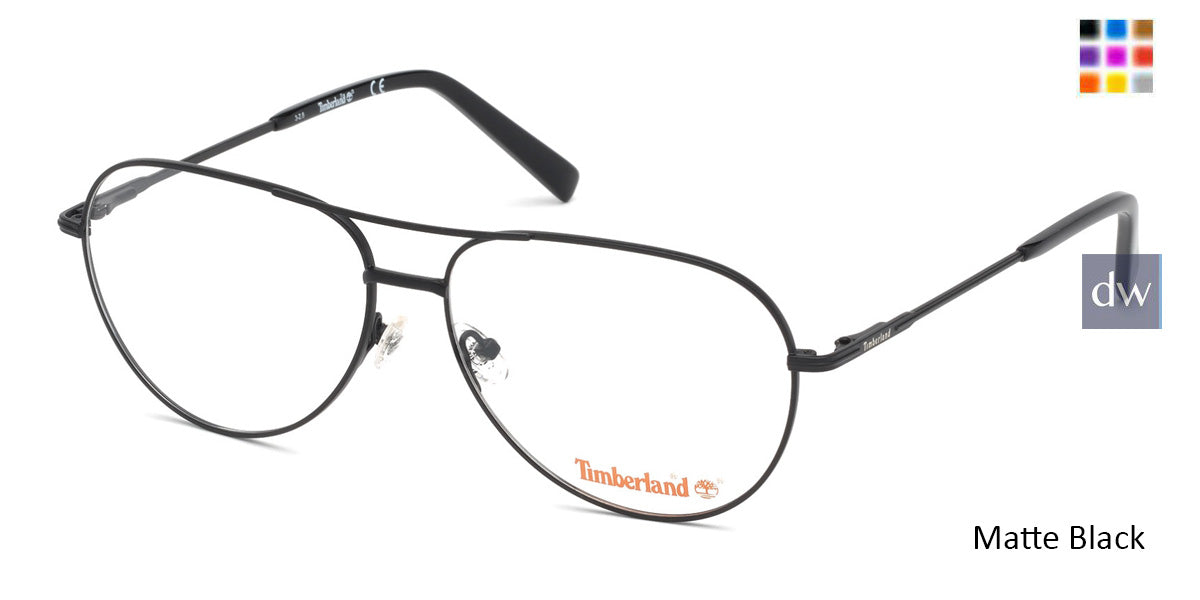 Matte Black Timberland TB1630 Eyeglasses.