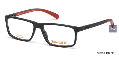 Matte Black Timberland TB1636 Eyeglasses.