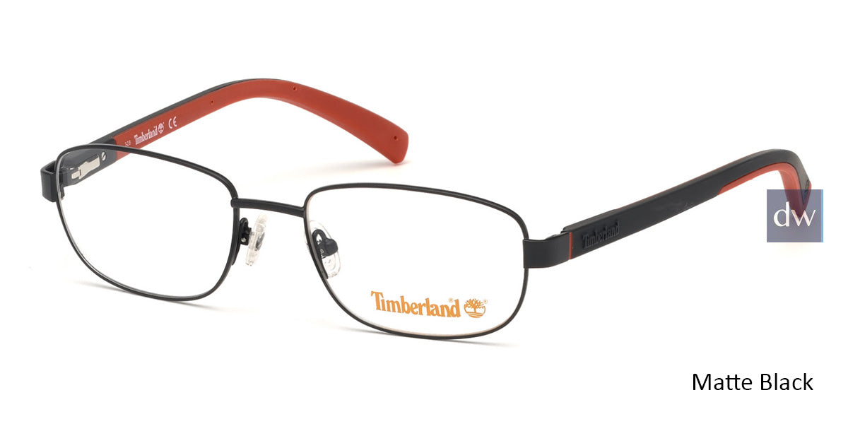 Matte Black Timberland TB1637 Eyeglasses.