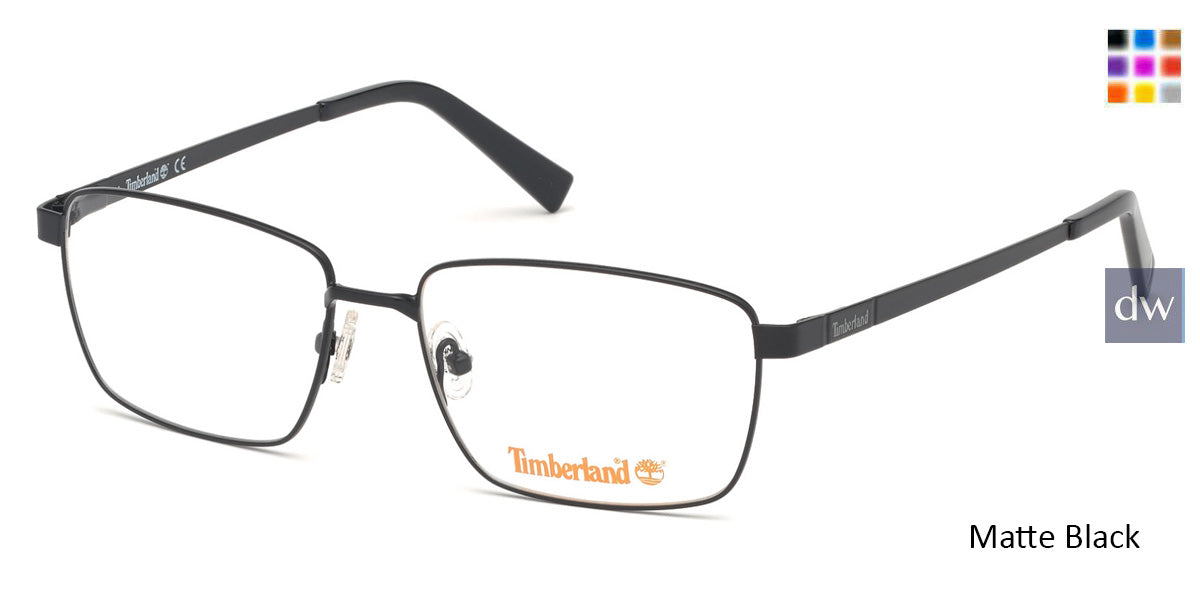 Matte Black Timberland TB1638 Eyeglasses.