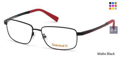 Matte Black Timberland TB1648 Eyeglasses.