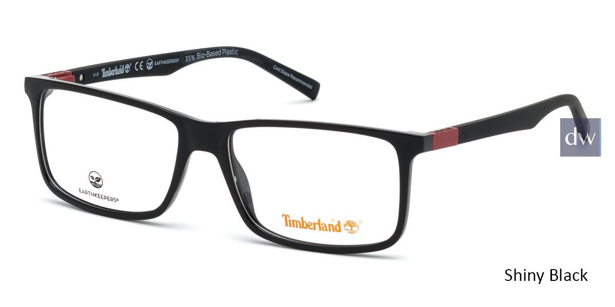 Shiny Black Timberland TB1650 Eyeglasses.