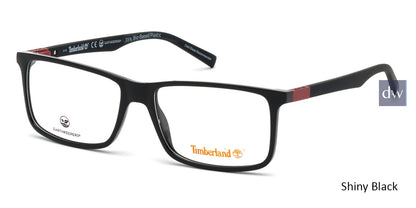Shiny Black Timberland TB1650 Eyeglasses.