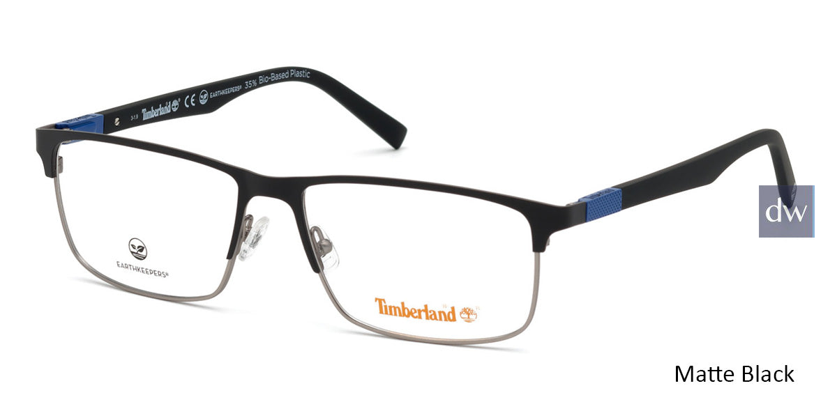 Matte Black Timberland TB1651 Eyeglasses.