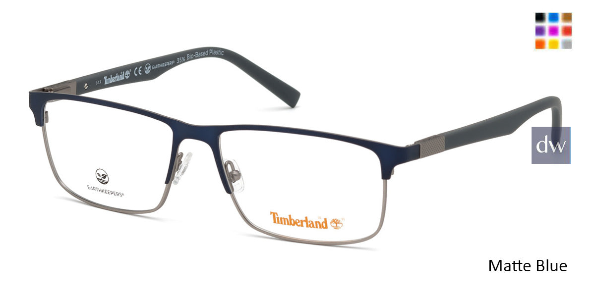 Matte Blue Timberland TB1651 Eyeglasses.