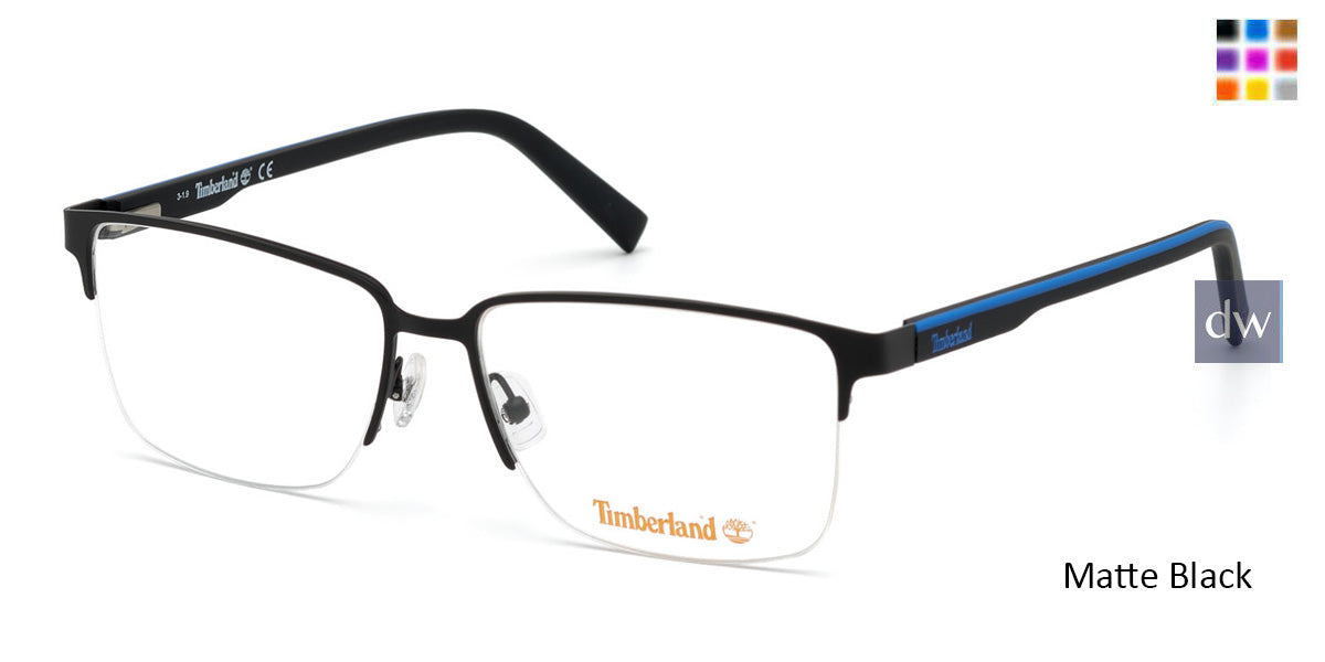 Matte Black Timberland TB1653 Eyeglasses
