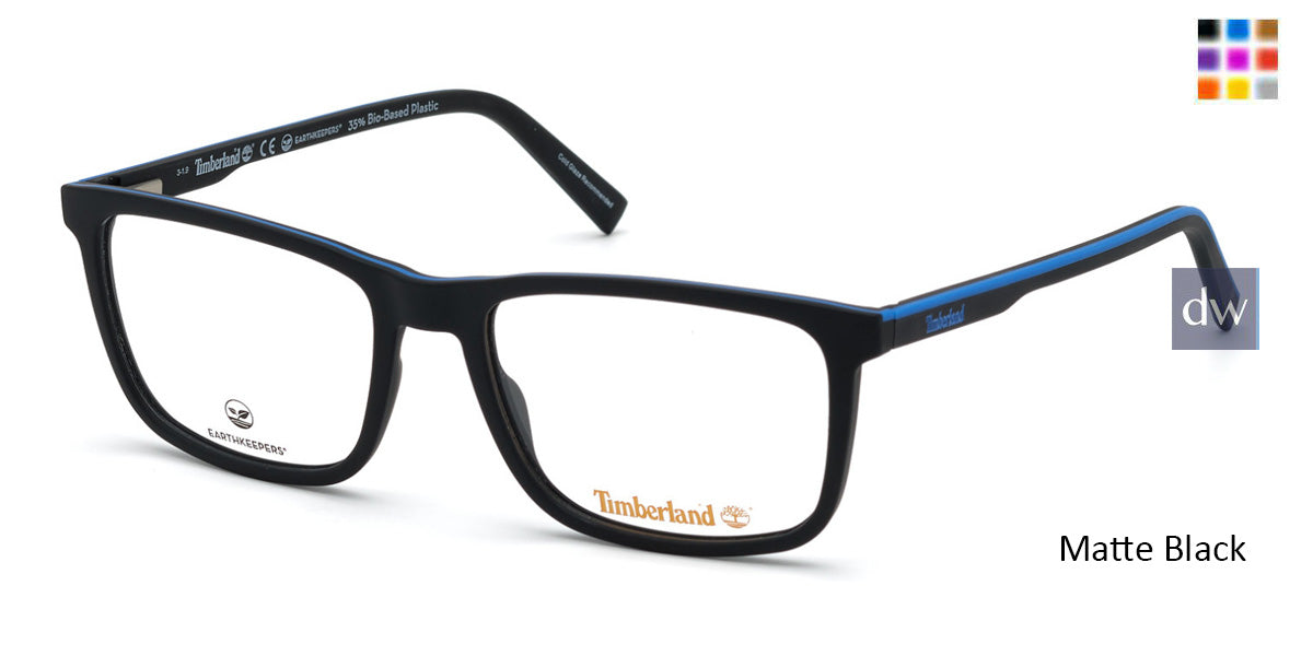 Matte Black Timberland TB1654 Eyeglasses