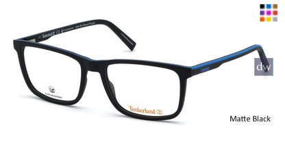 Matte Black Timberland TB1654 Eyeglasses