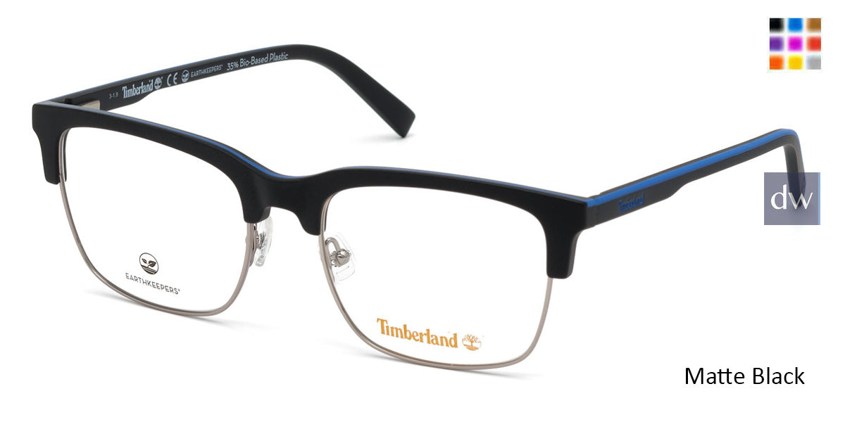 Matte Black Timberland TB1655 Eyeglasses.