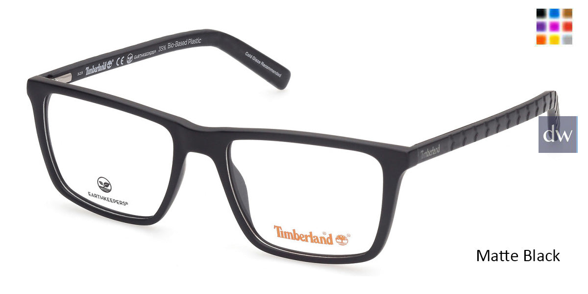 Matte Black Timberland TB1680 Eyeglasses