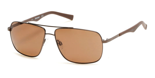 Satin Brown Timberland TB9107 Sunglasses.