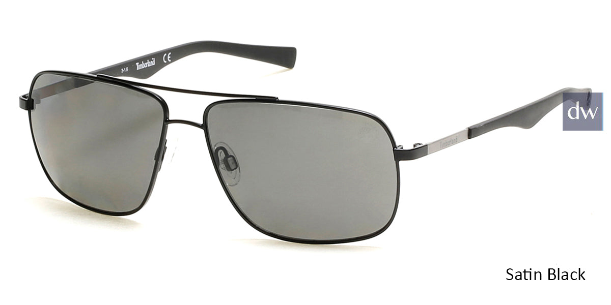 Satin Black Timberland TB9107 Sunglasses.