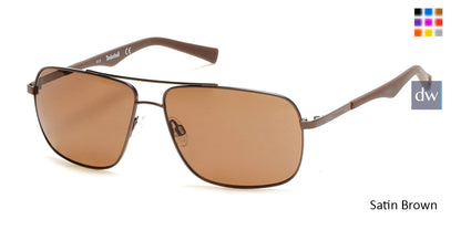 Satin Brown Timberland TB9107 Sunglasses.