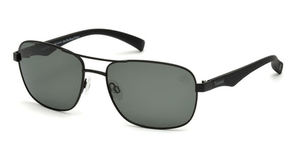 Matte Black Timberland TB9136 Sunglasses.
