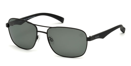 Matte Black Timberland TB9136 Sunglasses.