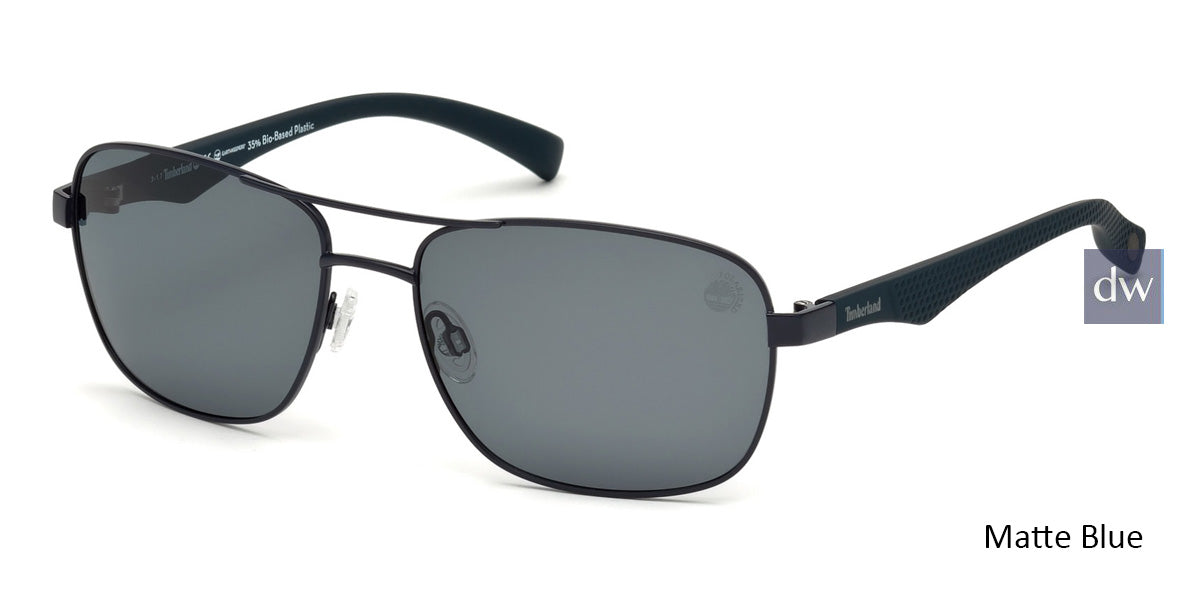 Matte Blue Timberland TB9136 Sunglasses.