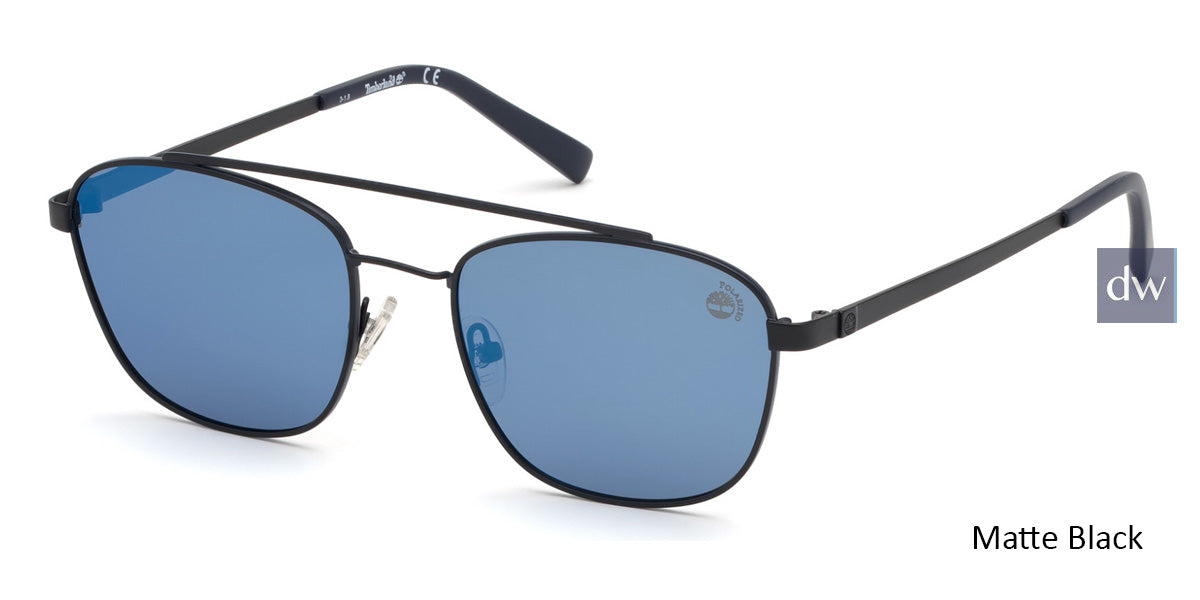 Matte Black Timberland TB9168 Sunglasses.