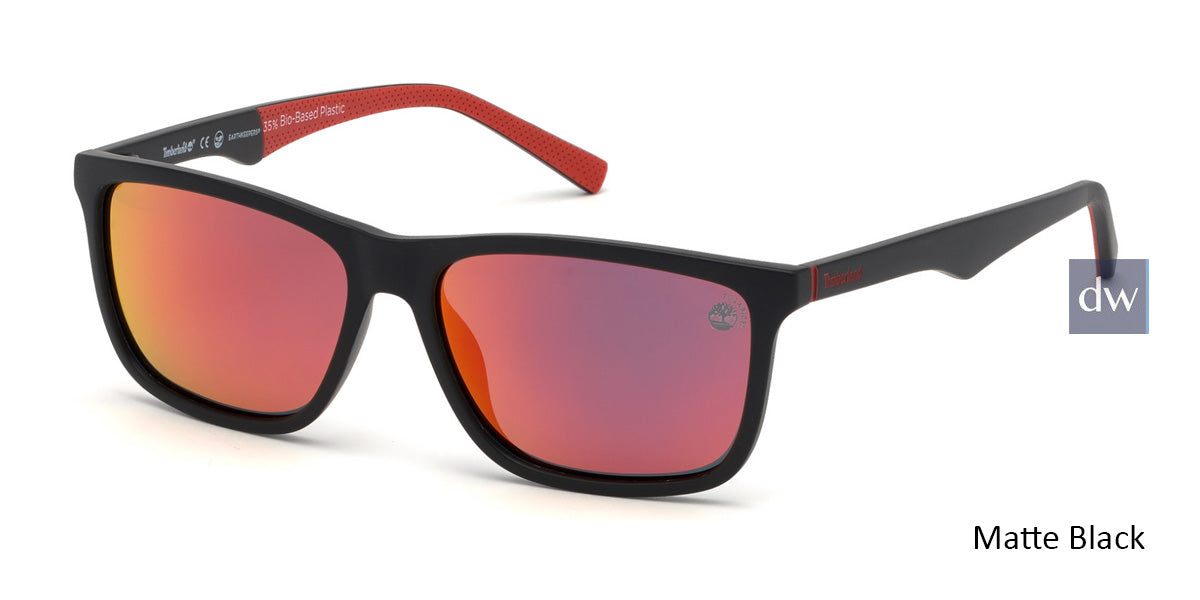 Matte Black Timberland TB9174 Sunglasses.